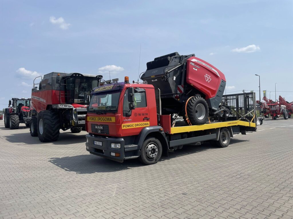 UTIPM Usługi Transportowe i Pomoc Drogowa Mielczarek, autohol, laweta, awaryjne odpalanie, transport, przewóz maszyn rolniczych i budowlanych, wymiana opony